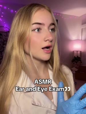 Full video is up on YT now!! linked in my bio :3 #asmr #asmrvideo #relax #fyp ##foryou##asmrsounds##tingles##personalattention##fastasmr##roleplay##medical