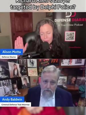 Richard Allen’s Lawyer Targeted During the trial? Full interview with Andrew Baldwin on Defense Diaries YouTube #delphi #richardallen #lawyer #fyp #cops 