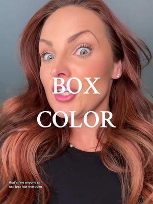 No more box please 🫣 #haircolor #boxcolor #homehaircut #hair #hairstylist 