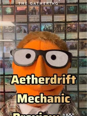 Aetherdrift Mechanic Preview - Magic the Gatheting #magicthegathering #mtg #mtgtiktok #mtgfam #mtgcommunity #tcg #commander #puppet #mtgmonster