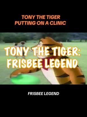 Breaking down Tony The Tiger dominating with the disc #throwback #breakdown #commercial #90s #fyp #funny 