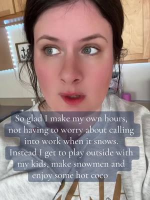 Snow in Oklahoma! Double snow day for my kiddos! Good thing I don’t have to worry about calling into work. #sahmlifetok #sahmamalife #mompreneursoftiktok #snowday #workfromanywherelife #momlifehustle #sahmsidehustles #startdigitalmarketing 