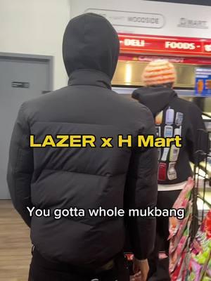 @Lazer finishes up his H Mart haul🇰🇷 @Santa Anna Records #lazerdim700 #hmart #mukbang 