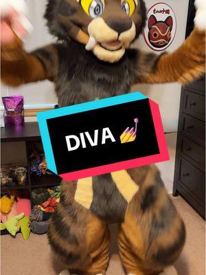 Hes a little DIVA 💅✨ @‼️𝑟𝑦𝑎𝑛‼️ makes a great saber! . . Suit made by Multicolorbark! #furryfandom #furrytiktok #multicolorbark #saberfursuit #furry 