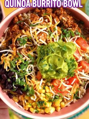 Looking for meal prep that actually tastes good? Give this simple quinoa burrito bowl topped with Avocado Mash a try 😋 Prep your quinoa, ground meat and all your toppings ahead of time. When you want to eat it, assemble your bowl and peel open a fresh pack of Avocado Mash🥑 Stock up on a 16-pack from Costco while it's on sale this month 🛒🙌 - #mealprep #burritobowl #avocadomash #costcodeals #costcofinds #tacosalad #tacobowl #quinoabowl