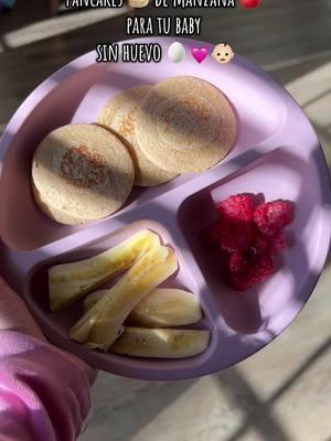 Receta sin huevo para tu baby. 💓👶🏻🥞  . . . . #fyp #fypシ #baby #momlife #blw #blwideas #recetas #blwrecipes #alimentacioncomplementaria #ideas #paratiiiiiiiiiiiiiiiiiiiiiiiiiiiiiii 