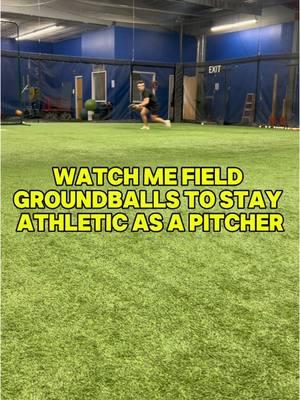 I like to mix in a fun warm up once in awhile, keeps me moving and some what athletic. #baseball #pitching #warmup #groundballs #athletes #athletic #baseballlife #baseballseason #baseballszn #training #baseballtraining #fyp #viral 