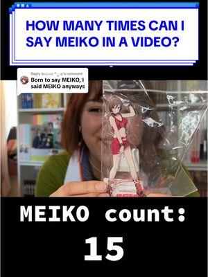 Replying to @𝘓𝘶𝘷𝘪𝘦 *ೃ༄ I’m fluent in MEIKO. ❤️🍷 Full haul video over on Missed Combos with Laura Neuzeth.  ##meiko#meikovocaloid #vocaloid #cryptonfuturemedia 