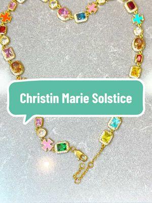 She’s backkk @Christin Marie Studio  solstice necklace bracelet combo #christinmariestudio #solstice #necklace #bracelets #gems #jewelry 