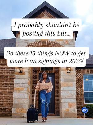 🔥 If you want to dominate the signing agent game in 2025, this video shows you 15 crucial steps you need to take RIGHT NOW! 🔥 This isn't just about making small tweaks; it's about positioning yourself for massive success in the coming year. From updating your profile to refreshing your branding, every action you take TODAY sets you up for more loan signings TOMORROW! Networking, marketing, and staying on top of industry changes are just the beginning. The key? Consistency and perseverance! 💼 Ready to take your signing agent career to the next level? My Signing Agent Advanced Training Program will give you the tools and strategies to turn these steps into a thriving business. Whether you're just starting out or looking to boost your signings, this program is your ticket to success in 2025! 🚀 📅 Don't wait for success to find you - go out and claim it! Let’s make 2025 your best year yet! 💪 #notarytip #signingagentbasics #publicnotary #notarypubliclife #notarymentor #notaryboss #signingagenttraining #mompreneur #signingagent #notarysigningagent #loansigningagent #sidehustle #notarytok 