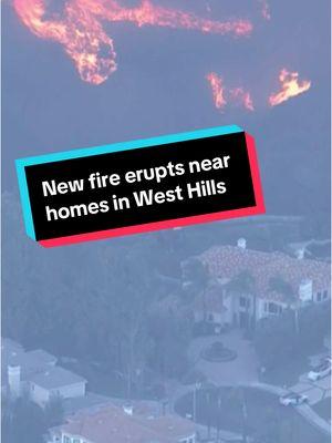 BREAKING: A new fire has broken out in the West Hills area. The #KennethFire has already exploded to 50 acres. The fire is near the 101 Freeway and Valley Circle Boulevard. #CaliforniaFires #StaySafe #WestHills #CaliforniaWildfires #LAfire #LAFires #CA #LA