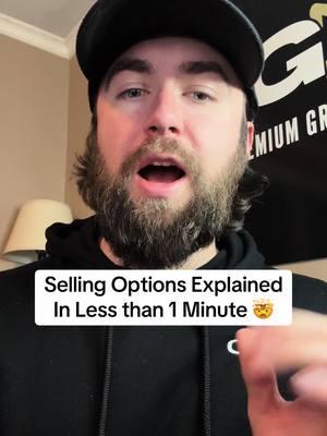 Selling Options explained in 1 minute #sellingoptions #optionsselling #tradingoptions #optionstrading #options #cashsecuredputs #coveredcalls #wheelstrategy 