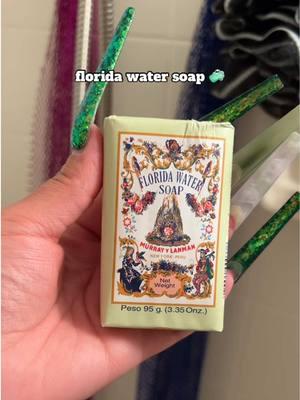 the same way we use florida water cologne for cleansing is the same way we use the soap. when i need a simple way to refresh/cleanse my energy, i use florida water soap. it can also be used in combination with your more in depth cleansing rituals. use florida water soap for cleansing, spiritual blessing &. protection. the botanicals used to create florida water also attract good fortune. #floridawater #floridawatercologne #spiritualtools #cleanseyourenergy 