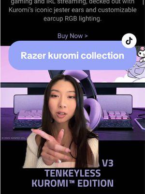 Replying to @Glow Razer finally launched the Kuromi collection for the US! Here are my first thoughts, I am getting review units of some items but I’m not getting sponsored for this in any way #sanrio #kuromi #girlgamers  