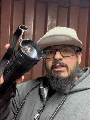 Perfect rechargeable flashlight almost as good as the bat signal, hours of fun being able to see what people are doing in pure darkness 🤣 #bestgadgets #flashlightchallenge #telescopic #ledflashlight #CapCut 