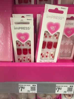 Nails #impress #impressnails #presson #nails #fancy #girlie #girlies #fingernails #Love #heart #walmart #gottahave #fyp #foryoupage #viralnails 