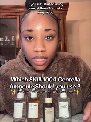 which Centella Ampoule do you use?  @SKIN1004 Official #centellaskin1004 #skin1004 #koreanskincare #kbeautyskincare #kbeauty #koreanskincareproducts #acnescars #darkspots #hyperpigmentation #unevenskintone #acneproneskin #centellaasiatica #blackgirlskincare #clearskin 