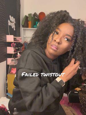 FAILED #twistout #naturalhair #naturalhairstyles  #twistoutonnaturalhair #hair #hairtok 