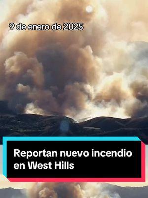 Un nuevo incendio incia en el área de West Hills cerca de Calabasas. #Telemundo52 #WestHills #Calabasas #incendio #vientosdeSantaAna⁠ 