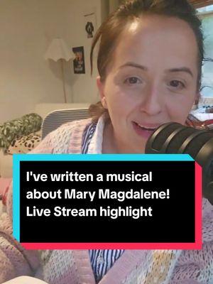 I've created a musical about Mary Magdalene. it's cool as f and I loved sharing a peak of it on today's live stream. follow to keep updated of the next one. like and support. I loved our live today. Thank you for those who joined in! xxx #livestream #tiktok #live #marymagdalene #musical #comedy #funnywomen #newwork #theatre #comedy #fyp 