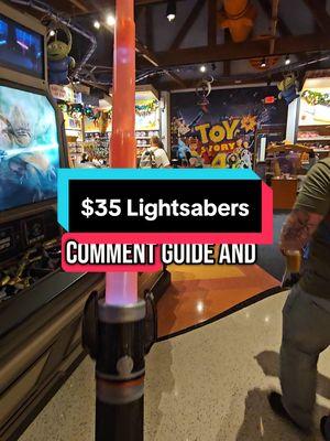 $35 Lightsabers Without A Park Ticket to Hollywood Studios. #hollywoodstudios #lightsaber #starwars #starwarsfan #disneymom ##disneyonabudget #disneyonadime #disneyfamily 