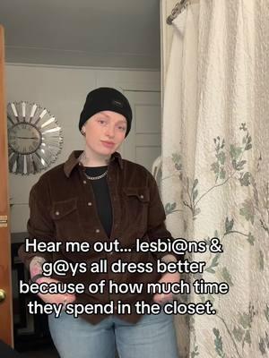 We be spending time sorting clothes from best to worst while we’re in there. 😂  #wlw #lgbtq #comingout #closeted #lesbiansoftiktok 