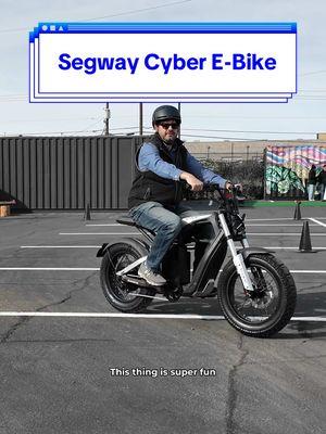 Test rode Segway’s new Cyber that’s a hybrid e-bike and e-scooter. It has a 35mph throttle but also offers assisted pedaling #segway #escooter #ebike #electricscooter #electricbike #mobility #commute #cooltech #techtok #ces2025 #tomsguide @Segway | Official Account 