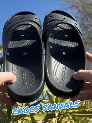 CROCS for Men & Women classic sandals got them for this summer nice classic sandal look👍 #crocs #crocsandals #crocsshoes #sandals #Summer #summerstyle #summersandals #slides #crocslides #footwear #summershoes #TikTokShop 