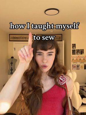 how I taught myself (and you can too) to sew 🪡 #sewingtiktok #sewingforyoupage #sewingtutorial 