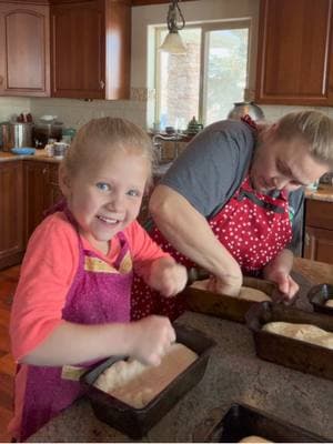 So many sweet things are happening in this little video. ✨ 🍞I’m baking bread that will feed my family.  💕My daughter and I are enjoying some quality time together.  💕But probably my favorite thing is that I’m passing on a skill to the next generation. I’m baking bread with her using the same recipe that my mom taught me when I was her age.  https://myeverydayordinarylife.com/mamaws-homemade-bread/ I hope you make some amazing memories baking with this recipe and maybe you’ll even teach it to the next generation. ♥️ #homemadebread #skills #bread #homebaker #teachthemyoung #Love 