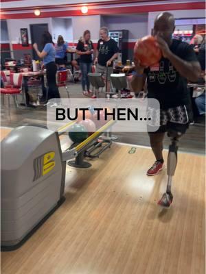 If you give up you may never know! 🎳💫🙌🏾 @Bowlero  #amputee #bowling #prosthetic #keepgoing #bowlero #oneleg #begreat #handicapable #keepgoing #leggo #fyp 