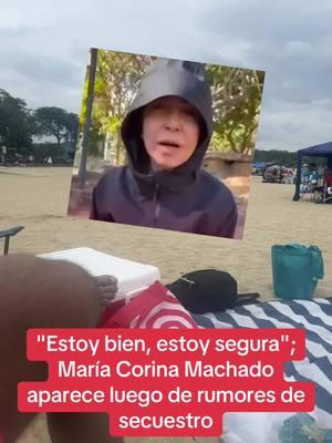 María Corina Machado, quien habría sido secuestrada por el régimen de Nicolás Maduro, tras una concentración realizada en Caracas. Machado, aseguró a través de un video que se encuentra bien y segura, afirmando que, fue perseguida, donde perdió su cartera con sus pertenecías. #mariacorinapresidente #mariacorinamachado🇻🇪🙏 #mariacorinamachadopresidenta #secuestro #nicolasmaduro ##presidentedevenezuela #protesta #estadosunidos #ny #nyc 