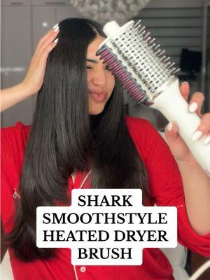 Trying out the Shark Smoothstyle heated comb & blow dryer brush! 🤍#creatorsearchinsights #sharksmoothstyle #foryoupage #foryou #hair #hairtok #dryerbrush #sharkflexstyle #hairtutorial #blowouthair @Shark Beauty 