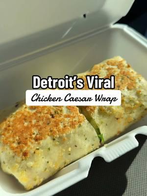 This Chicken Caesar Wrap definitely lived up to the hype! #chickencaesar #detroit #restaurant 