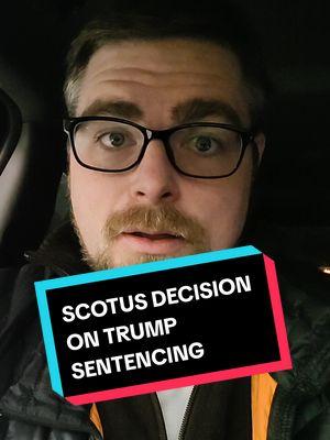 Trump WILL be sentenced tomorrow. In a 5-4 decision the court declined to intervene in Trump's sentencing. #trump #trump2024🇺🇸 #court #trial #lawyer #appeal #ny #potus #law #crime 