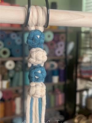 One way to tie a berry knot using multiple colors.  • This knot can be used to incorporate color and texture to any wall hanging, as well as fun keychains.  • Cord used here is a 4mm single strand from @Ganxxet. Head to my bio for an exclusive discount code on cord today.  • #macrame #macrameartist #macrametutorial #macrameknots #macramelove #macramedesign #macramecommunity #macramemaker #diymacrame #macramebasics #angscraftsncreations 