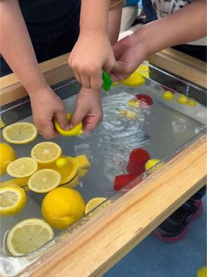 When life gives you lemons…🍋🍋🍋 #teachersoftiktok #prekteacher #teacherlife #sensory #lemonadestand #classroomactivities #teacherideas #learningthroughplay 