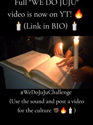 Join the #WeDoJuJuChallenge and use the sound and post a video of you representing your JuJu/Hoodoo/Conjure/Rootwork! ✊🏿🕯🔥🔮 Show some love on the YT video as well (link in bio), chosen videos will be reposted!! 🔥🔥🔥 #hoodoo #hoodootiktok #rootwork #viral #fyp #gullahgeechee 