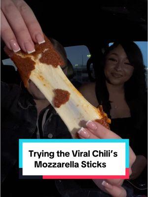 We were too happy to try these Nashville Mozzarella Sticks  @Celia Morehead  😂😆 #chilismukbang #chilismozzarellasticks #nashvillemozzaerellasticks 