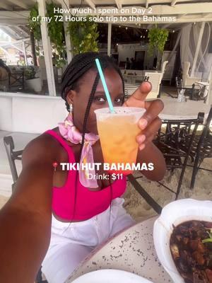 How much I Spent on Day 2 of my 72 Hours solo trip to the Bahamas 💰 🇧🇸 One thing that i do to help with keeping my cost down is traveling with my water bottle, especially to an island like the Bahamas  Airbnb: $70 Coffee: $6 Bus: $2 Daiquiri: $3 Lunch: $22 Dinner: $39 Drink: $11 Total: $153 Follow for all my Bahamas recommendations. Xx  #nassaubahamas #bahamas #nassau #solotravel #solofemaletravel #budgettravel #nassaubahamas🇧🇸🇧🇸🇧🇸🇧🇸 