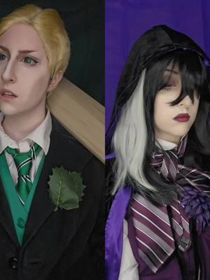 #duet with @Maddy Kate #blackbutler #kuroshitsuji #kuroshitsujicopslay #blackbutlercosplay #blackbutlerpublicschoolarc #lawrencebluewer #hermangreenhill #edgarredmond #gregoryviolet #hermangreenhillcosplay 