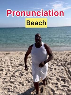 The pronunciation of the word beach. It is the letter B plus the sound CH pronunciation is important in English. What other words are difficult for you to pronounce correctly?                  #beach #pronuniation #grammar #teacher #woodygermeil #ielts #toefl #beyonce #tips #engkish #ingles 