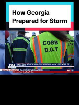 They Seem Ready CREDIT: @FOX 5 Atlanta  #badweather #weather #storm #winterstorm #georgia #georgianews #ganews #atlanta #atlantanews #metroatlanta #ga #atl #localnews 