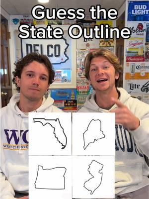 Guess the State Outline #states #geography #geographyquiz #highlandbros #fyp 