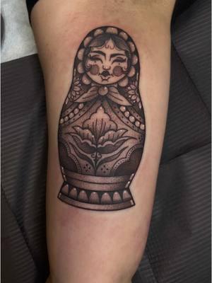 RUSSIAN DOLL! Shows some love, follow, comment!  #fyp #chicanoartist #chicanotattoos #sacramentotattooartist #sacramento #sacramentotattooartist #916 #sacramentocounty #wlw #queertattooartist #tattoos 