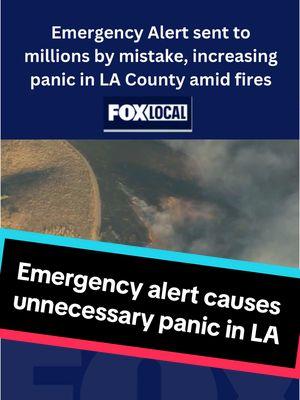 ALERT SENT IN ERROR: Los Angeles County residents already on edge due to the deadly and destructive wildfires burning across the Southland were given an unexpected fright Thursday when a widescale emergency alert was mistakenly sent out to cell phones across the county telling people they were under a wildfire evacuation warning. The alert, however, was in error. Local emergency management officials said the alert was intended only for residents near the Kenneth Fire that erupted Thursday afternoon near West Hills. #emergencyalert #CaliforniaFires #StaySafe #EatonFire #KennethFire #PalisadeFire #CaliforniaWildfires #LAfire #LAFires #CA #LA