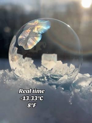 👋 #fyp #frozenbubble #frozen #cold #frozencrystal #realtime #frozenbubbles 