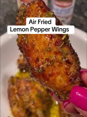 Air Fried Lemon Pepper Wings! If you’re a Lemon Pepper Lover, you definitely need to make these. 10/10 I highly recommend  Every air fryer is different but if I had to guess, I cooked these for about 25 minutes (about 12 minutes or so in each side)  Are you a Blue Cheese or Ranch Lover? Comment down below 👇🏾  Products used from my collection were the following  Lemon Flavored Olive Oil  Lemon Pepper Seasoning  Greek Seasoning  www.brasscuisinespices.com  310 McKeever Rd #A3  Arcola, Tx 77583  We accept SNAP EBT  10:00-3:00