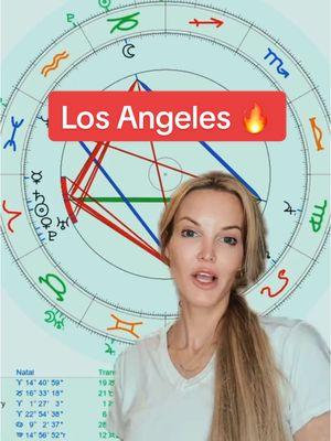 Los Angeles has a major Aries stellium. #stellium #wildfires #losangeles #birthchartreading #birthcharts 