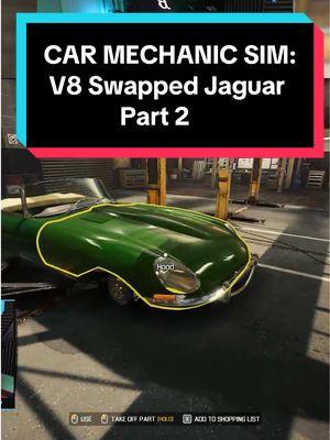 V8 Swapped Jaguar - Part 2 in #carmechanicsimulator2021 #gamingontikok #xrideordie #v8 #engineswap #jaguar 